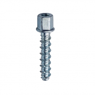 M8 / M10 x 75mm Dual Thread Concrete Screw Rod Hangers Box of 50